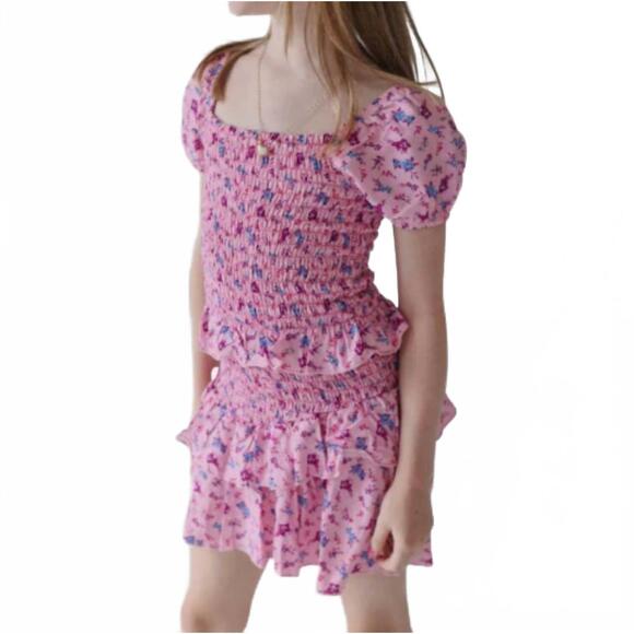 CHERYL CREATIONS Other - NEW CHERYL CREATIONS smocked ruffle top in pink